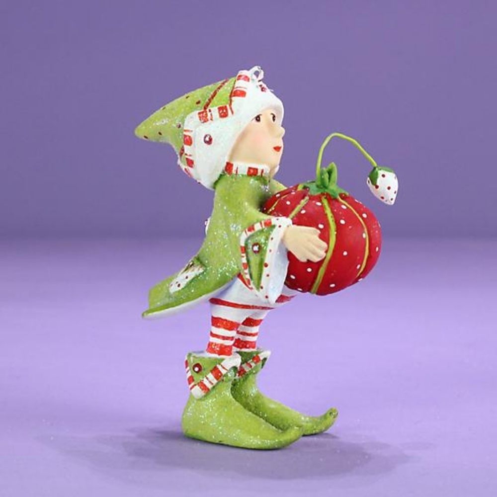 Patience Brewster Dash Away mini Prancer elf ornam